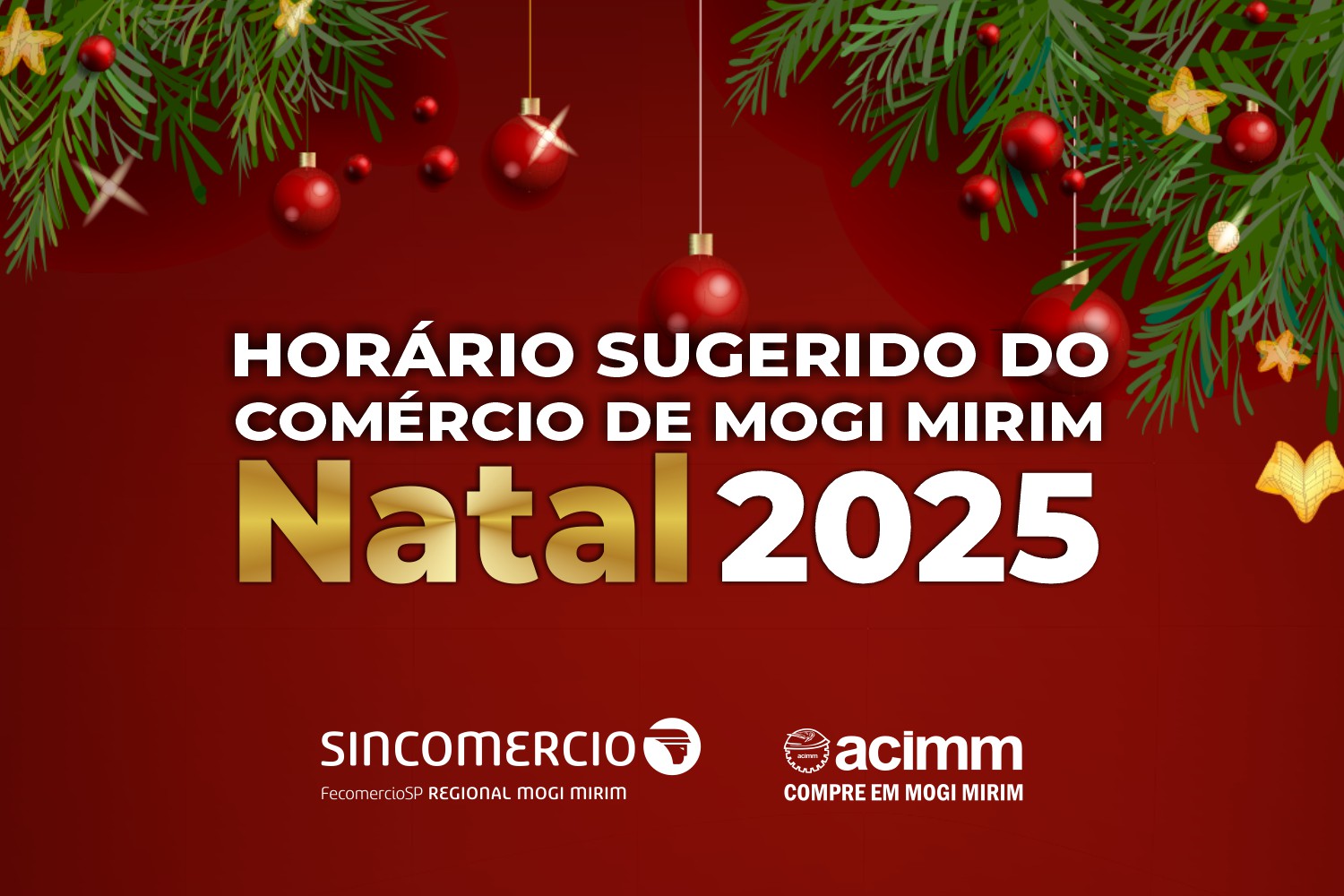 Horários Especiais do Comércio de Mogi Mirim – Final de Ano 2025