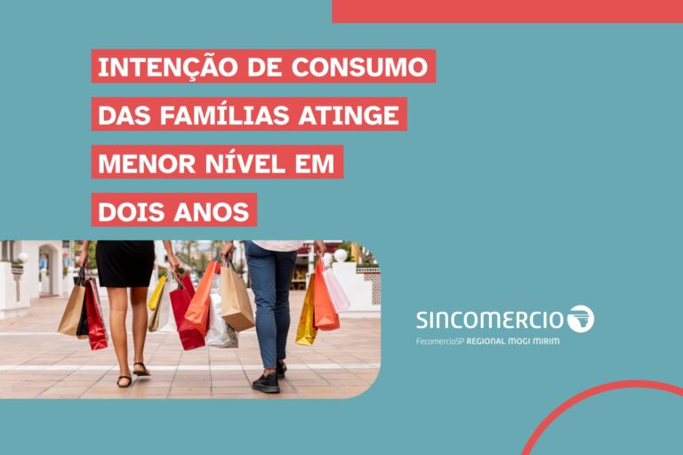 Intenção de consumo das famílias atinge menor nível em dois anos